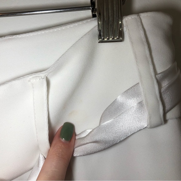 NWT Cache split front white pants | wedding | bride | tuxedo  | formal | Sz 6 - Picture 4 of 16